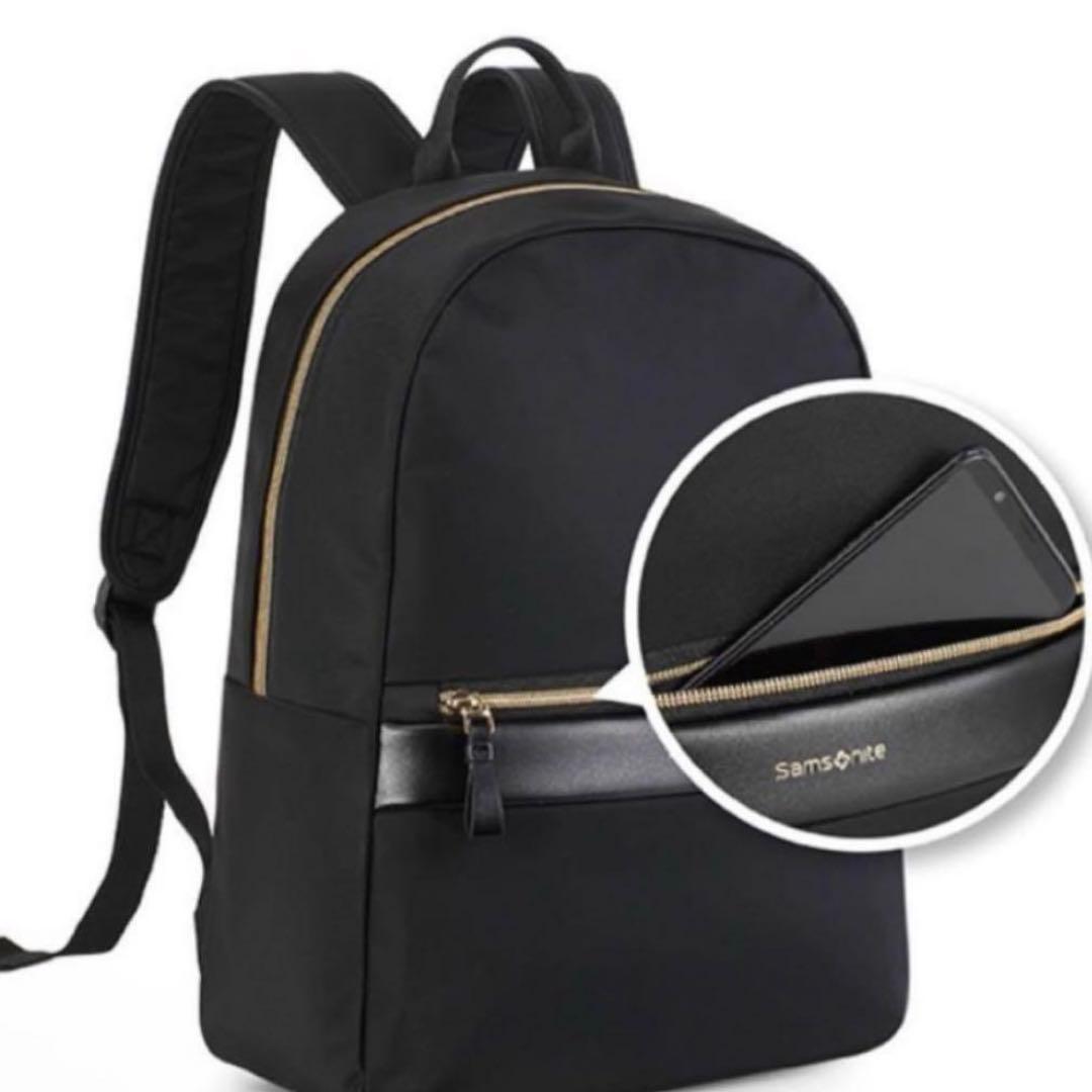 【新品】 Samsonite ナイロン バックパック リュック ブラック