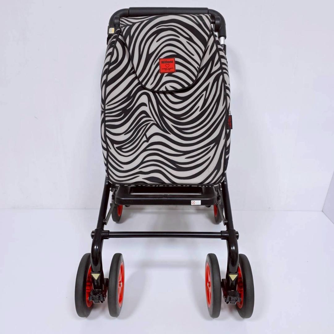 【未使用級】Withone ウィズワン サンカント ゼブラ 座面付 シルバーカー