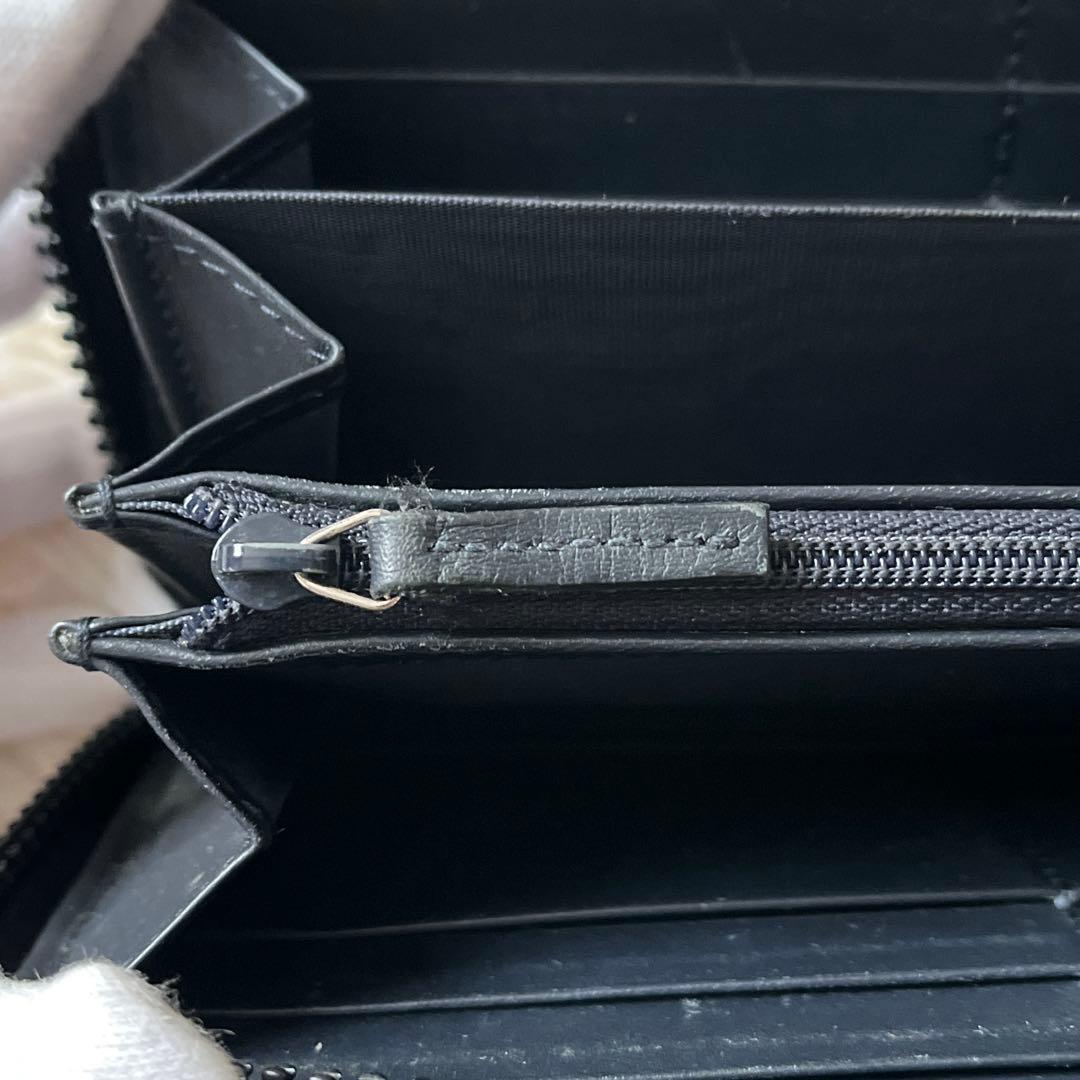 GUCCI グッチ GGブルームス ラウンドファスナー　長財布　花柄　ブルー