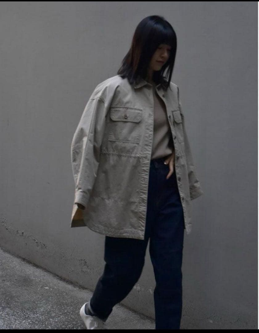 lelill レリル　タグ付き新品　ミリタリーシャツ　カーキ