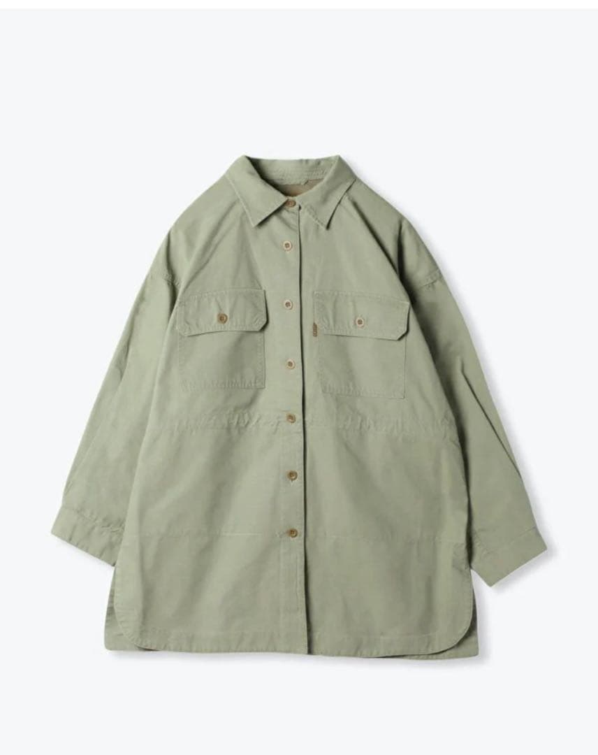 lelill レリル　タグ付き新品　ミリタリーシャツ　カーキ