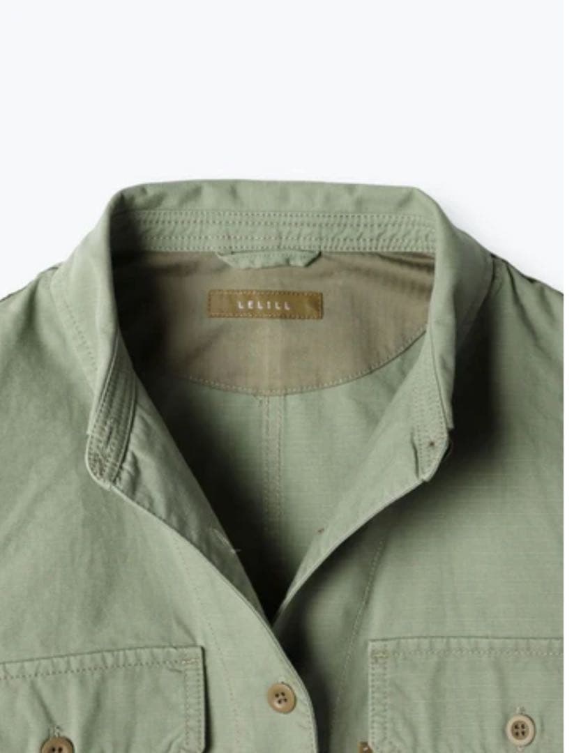 lelill レリル　タグ付き新品　ミリタリーシャツ　カーキ