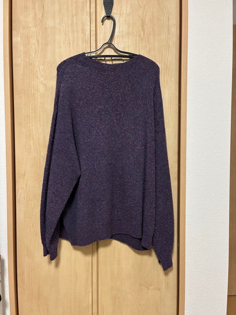 CONFECT チーゼル起毛ニットプルオーバー パープル ニット セーター