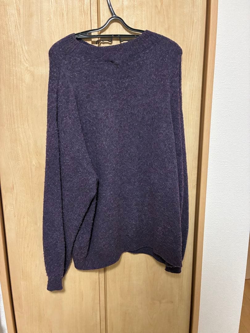 CONFECT チーゼル起毛ニットプルオーバー パープル ニット セーター