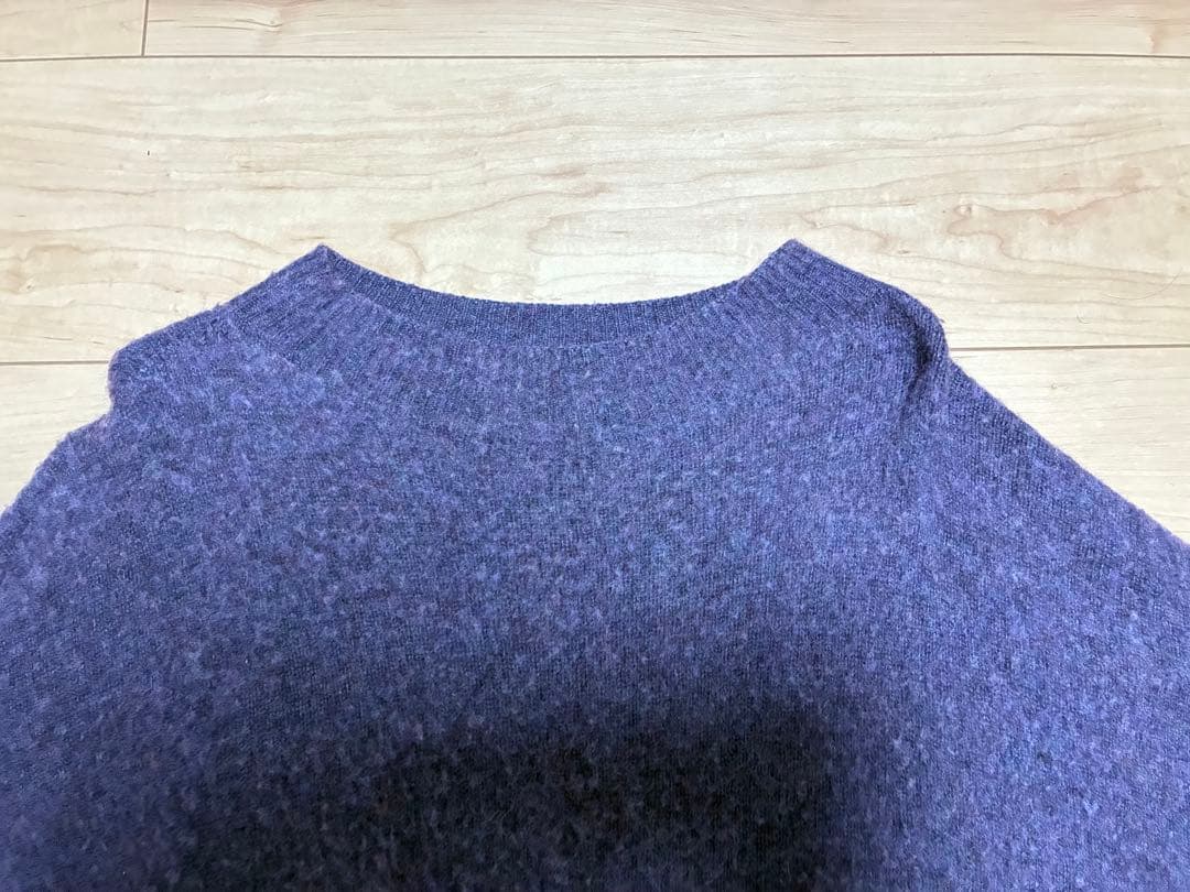 CONFECT チーゼル起毛ニットプルオーバー パープル ニット セーター