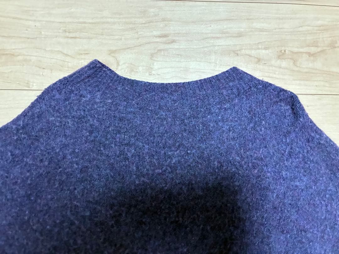 CONFECT チーゼル起毛ニットプルオーバー パープル ニット セーター