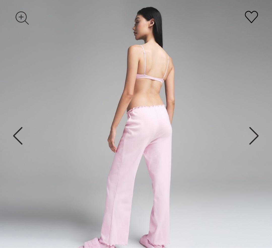 ルームウェア・パジャマ SKIMS LOGO POINTELLE STRAIGHT LEG PANT