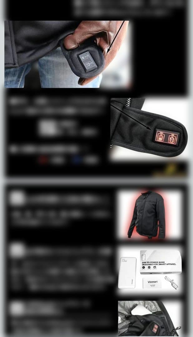 §ｊＰ 電熱ジャケット S メンズ ：DJ-22180 バイク 釣り キャンプ