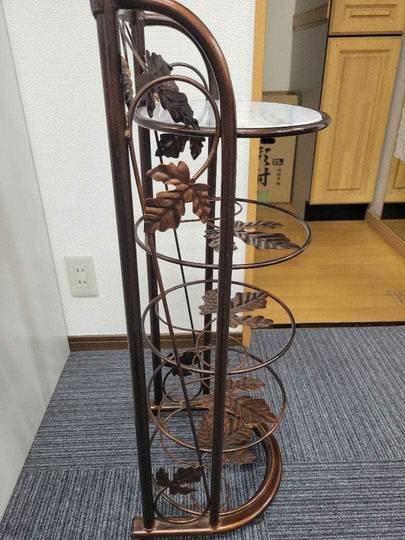 ヴィンテージ品】姿見 スタンドミラー 葡萄 スタンド☆