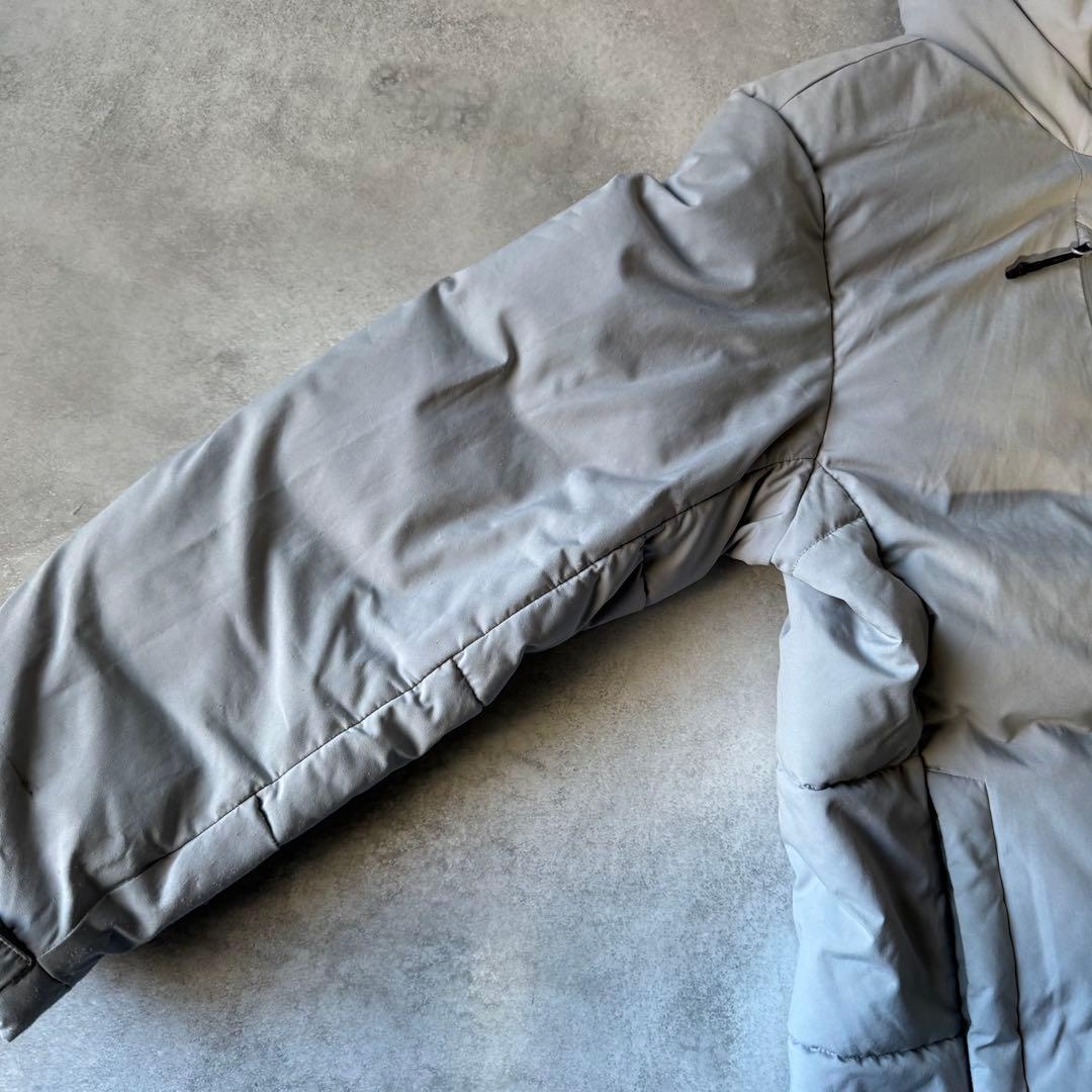 ノースフェイス ダウンジャケット XLサイズ 古着 グレー