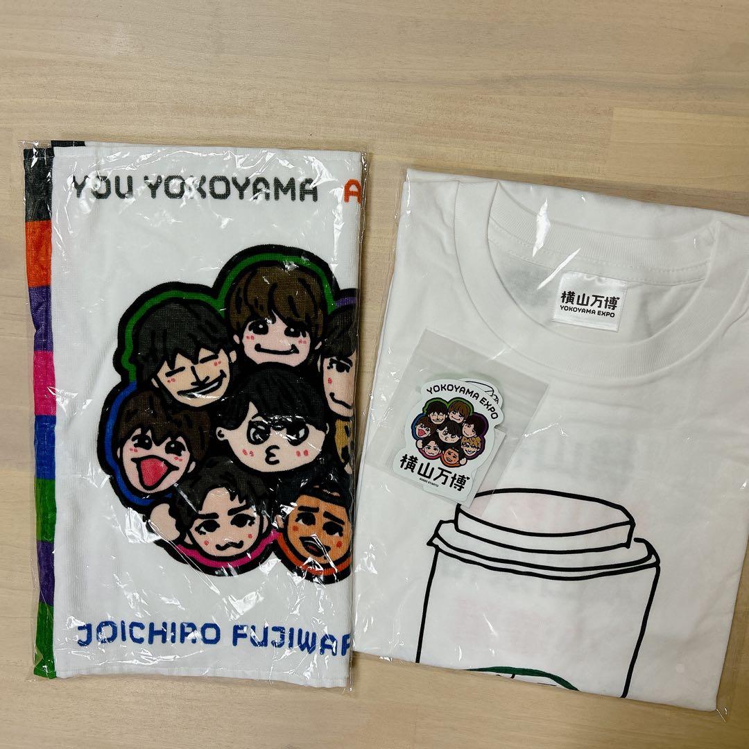 横山万博 グッズ ベンTシャツ フェイスタオル しステッカー3点セット