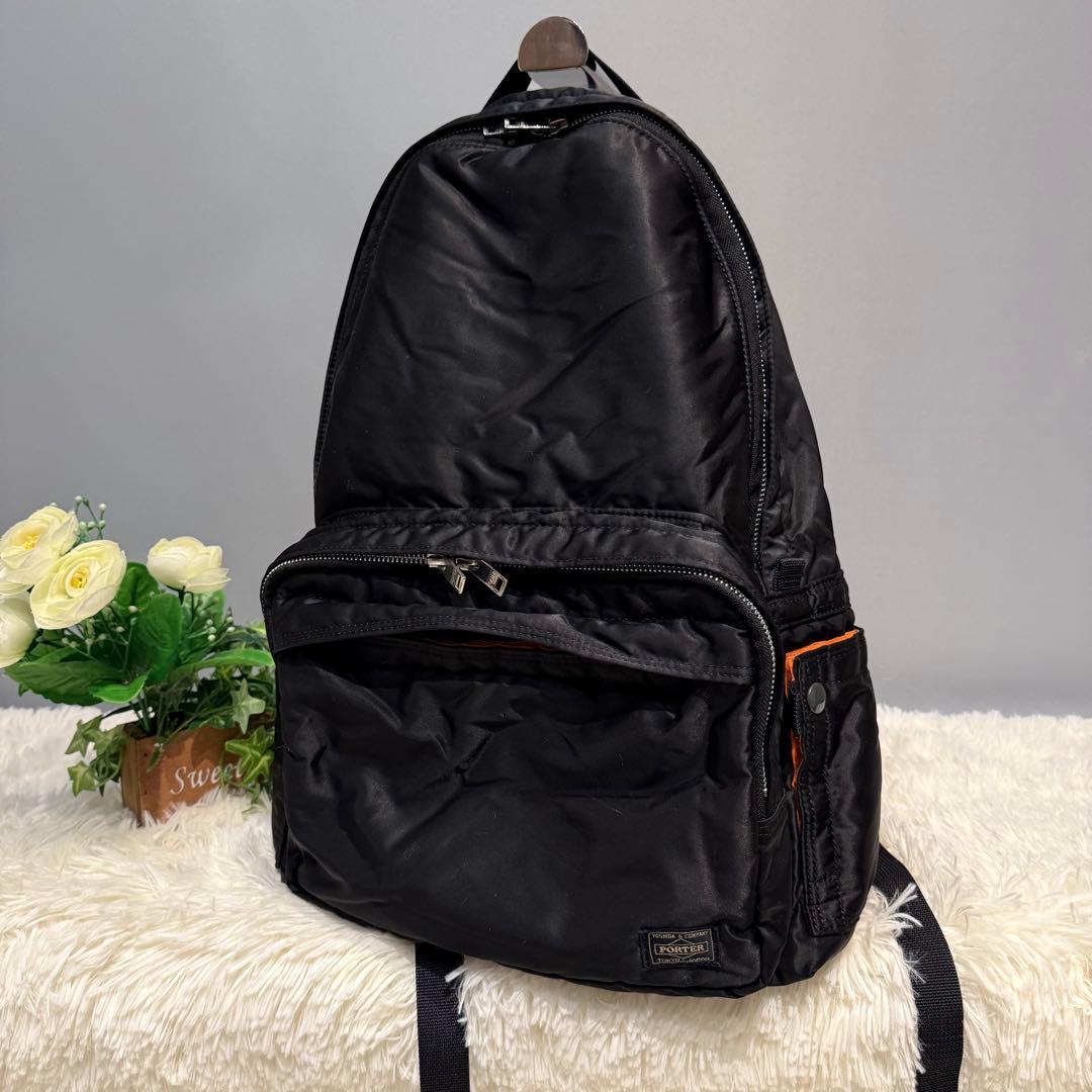 美品【最安値】ポーター タンカー バックパック デイパック リュック ブラック