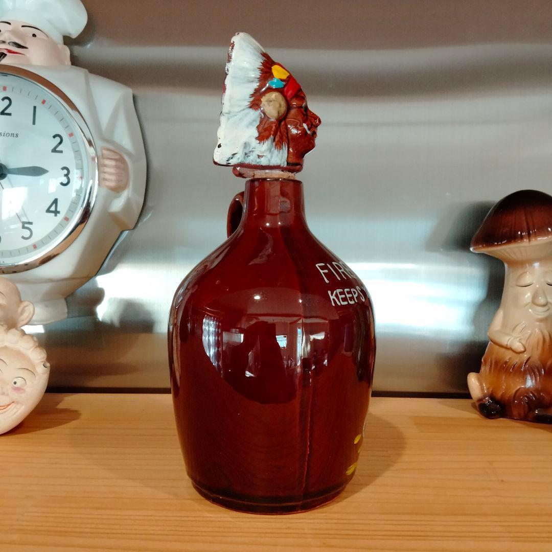 ビンテージ　インディアン　デカンタ　置物　ナバホ　ハーレー 3