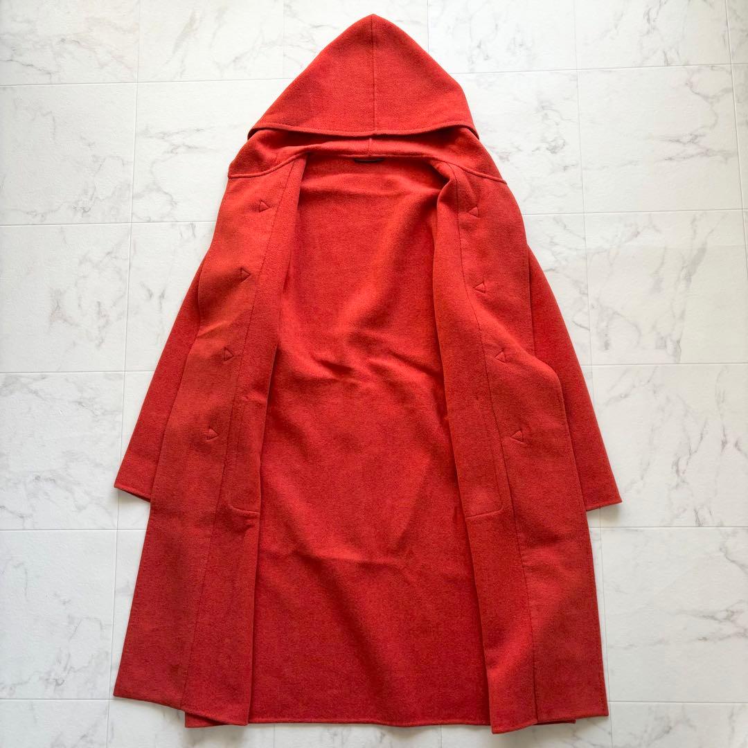 極美品 定価17万 2223AW ソブリン メルトンダッフルコート オレンジ L