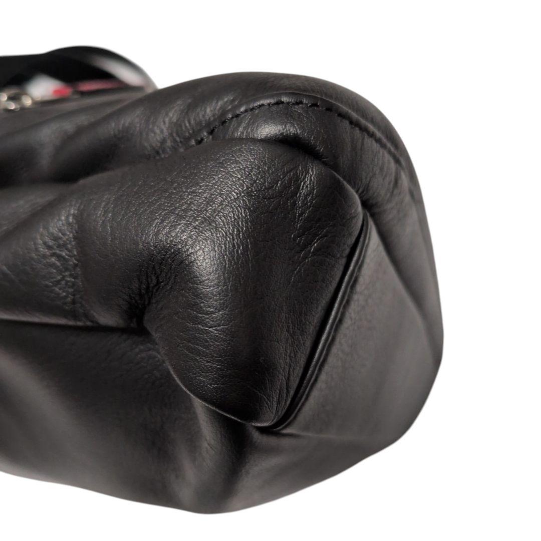 TAKEO KIKUCHI ソバージュ 本革 斜め掛けバッグ 黒 B5対応