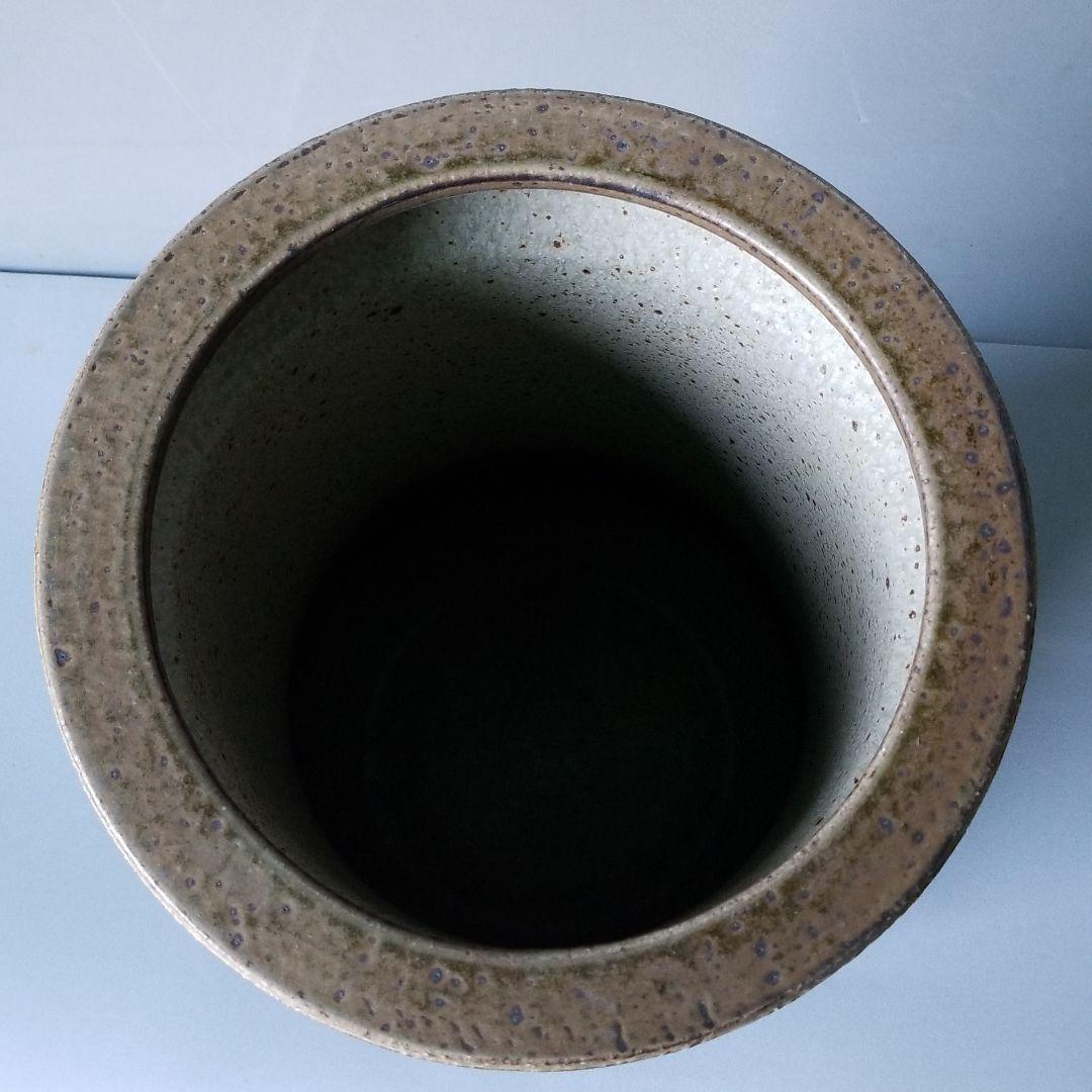 お値下げしました⤵信楽焼傘立て  芙蓉 高さ４６cm