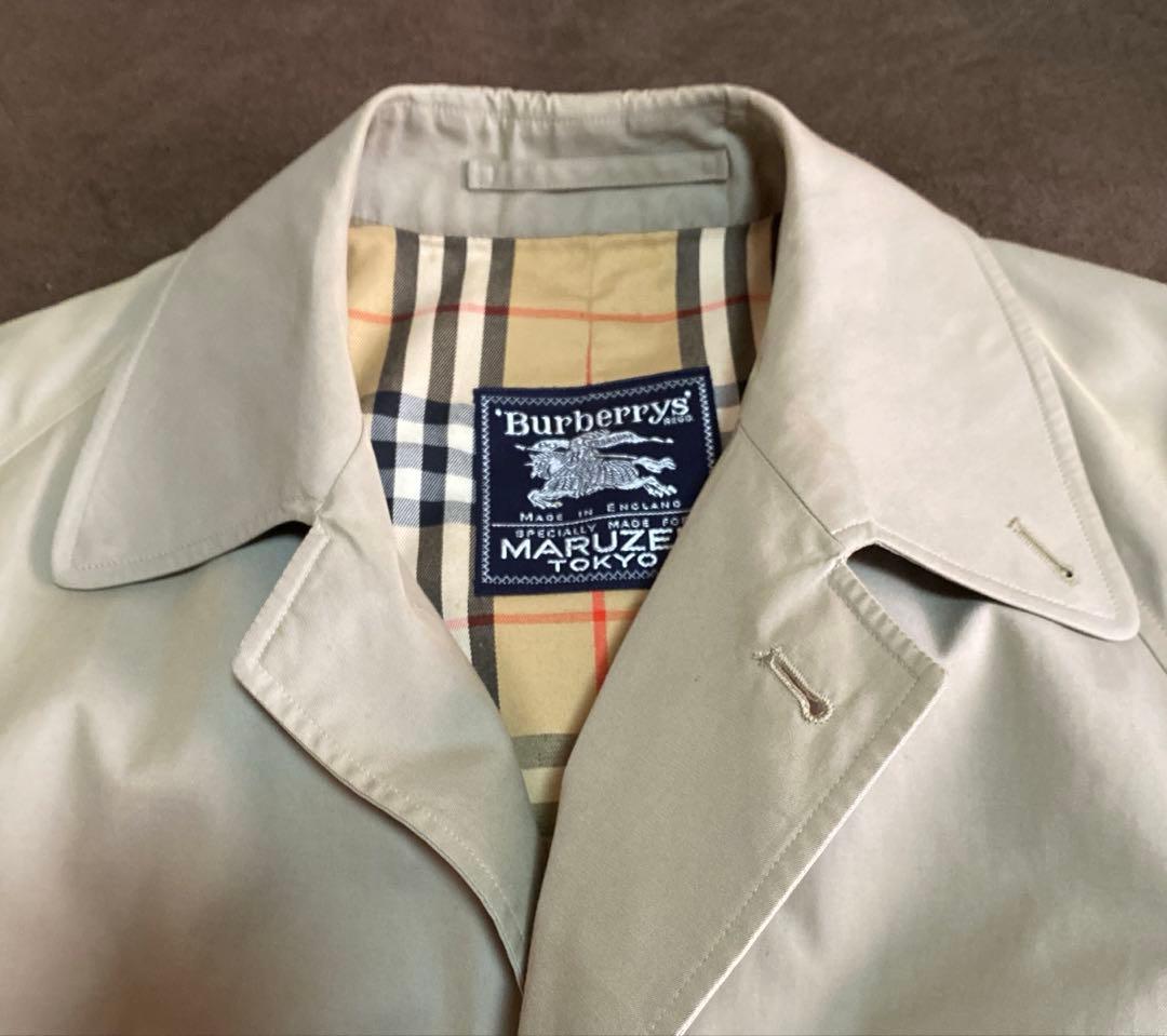 レア1枚袖！イギリス製バーバリーズ　プローサムステンカラーコート