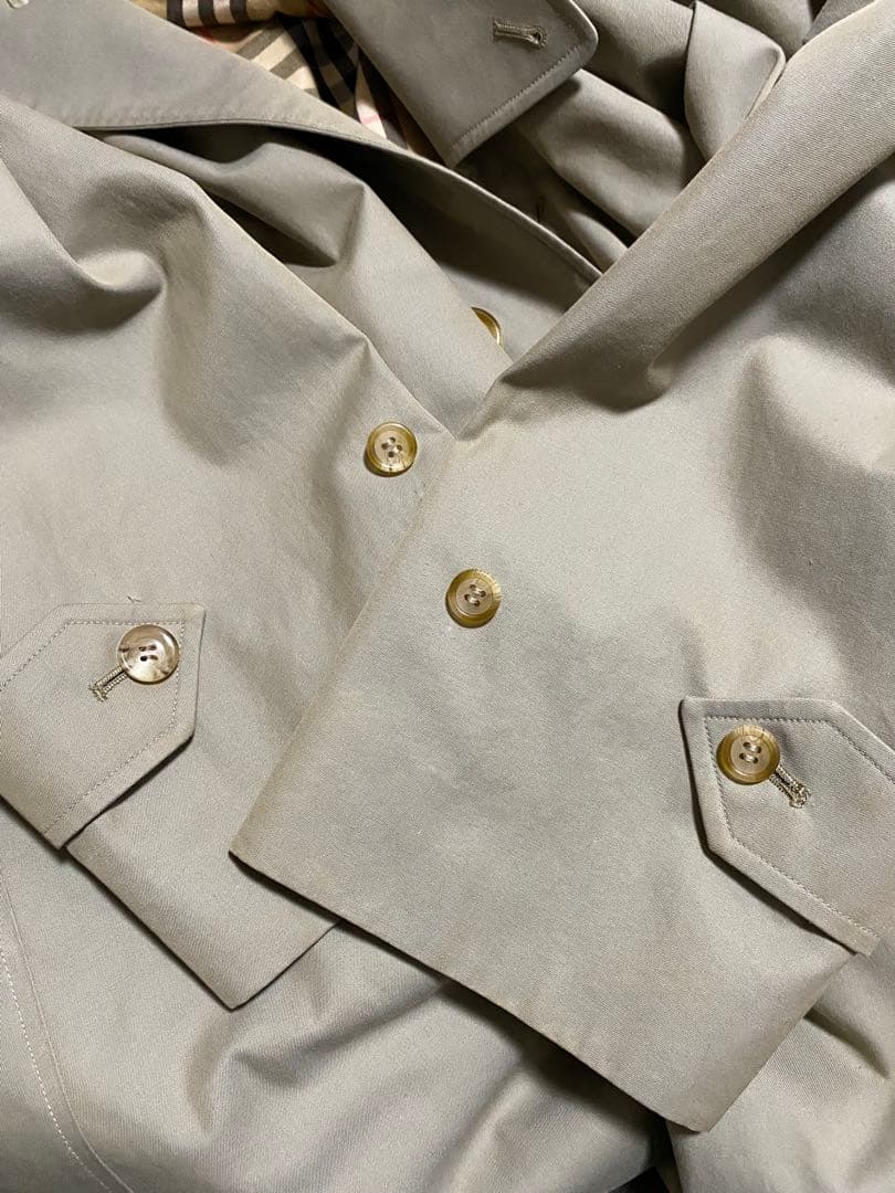 レア1枚袖！イギリス製バーバリーズ　プローサムステンカラーコート