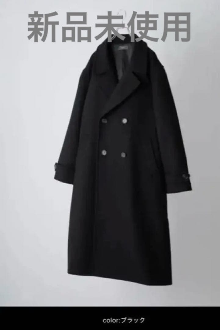 チェスターコート ロングコート 綺麗め カジュアル ブラック 「CLEL」