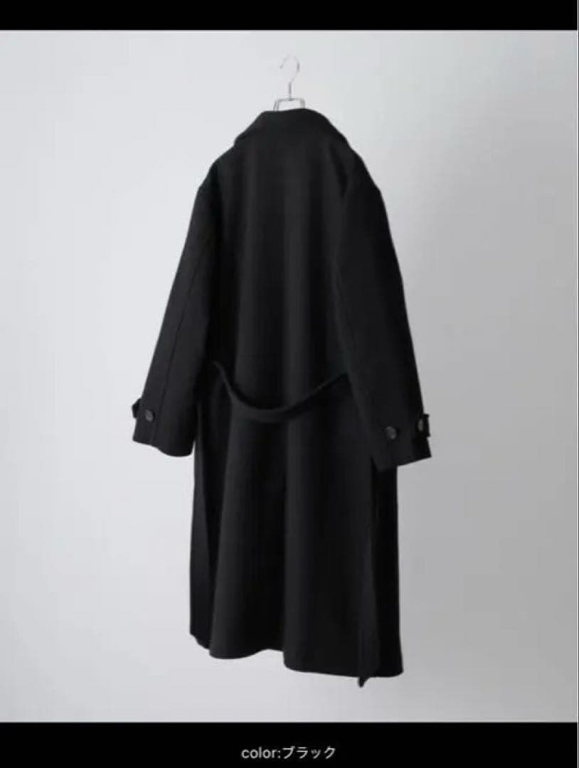 チェスターコート ロングコート 綺麗め カジュアル ブラック 「CLEL」