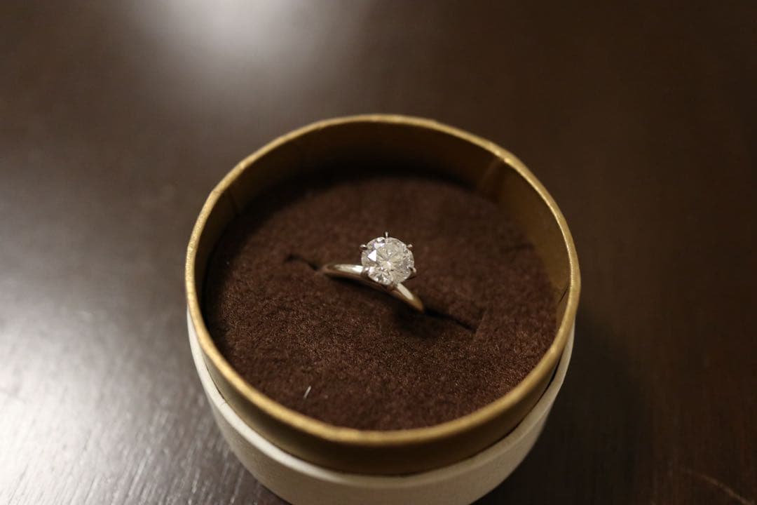 James Allen 婚約指輪 ラボ1.09ct+プラチナ 鑑定書付き