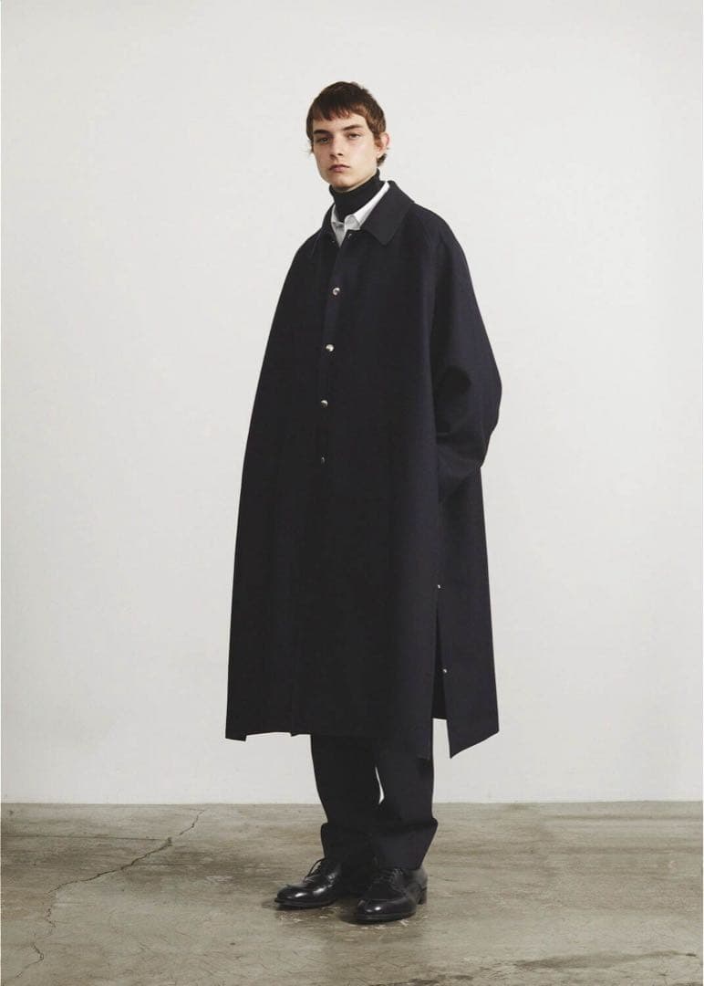 ザクラシックThe CLASIK BAL COLLAR PONCHO 48 美品