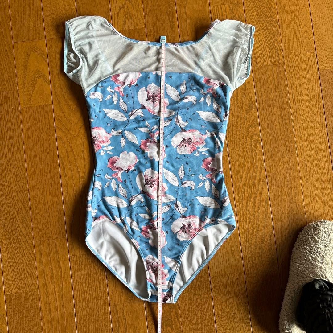 チャコット水色 花柄 バレエ レオタード - メルカリ