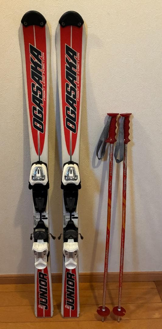 ジュニアスキー板 120㎝ オガサカ ストック - メルカリ