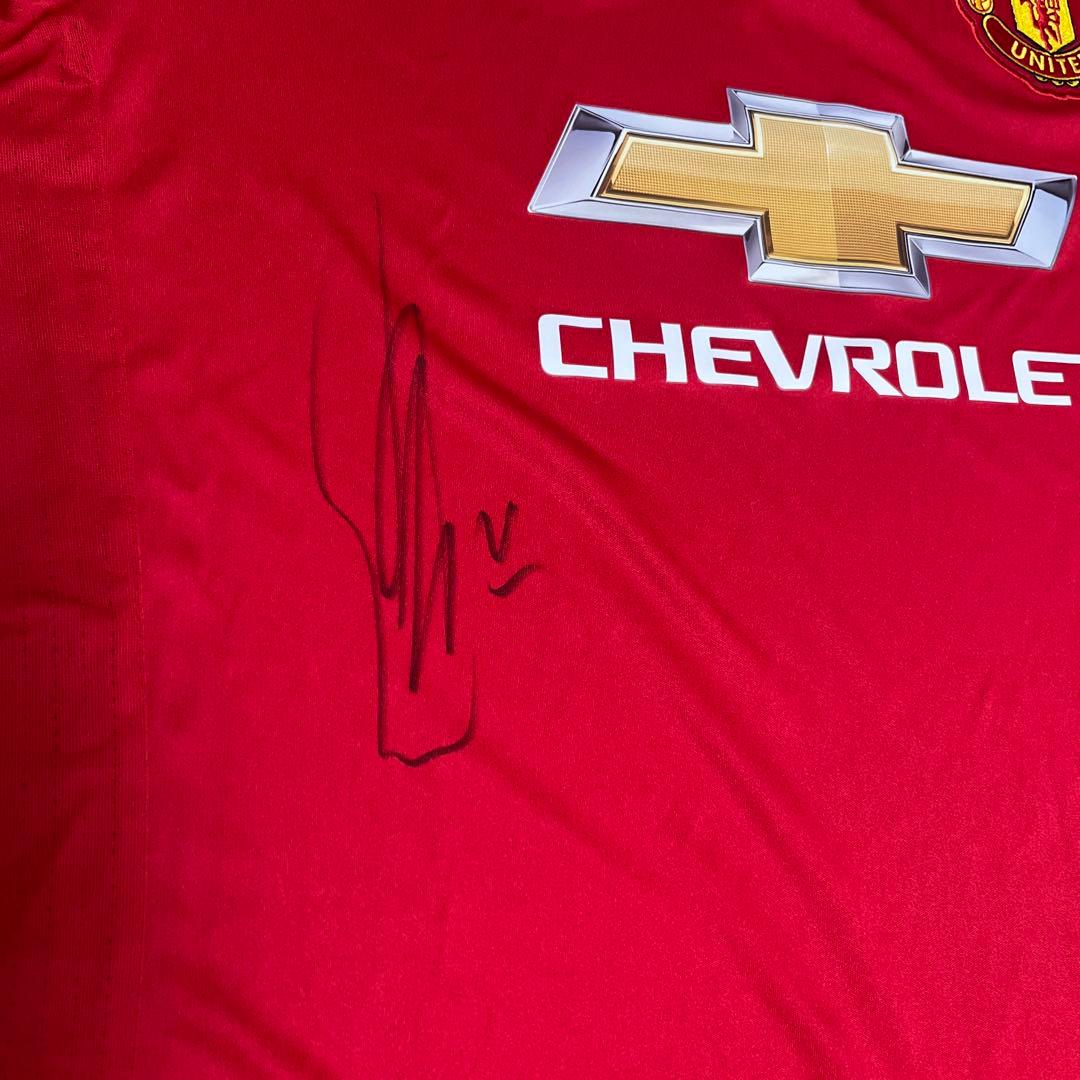 イブラヒモビッチ サイン入りユニフォーム マンチェスターユナイテッド