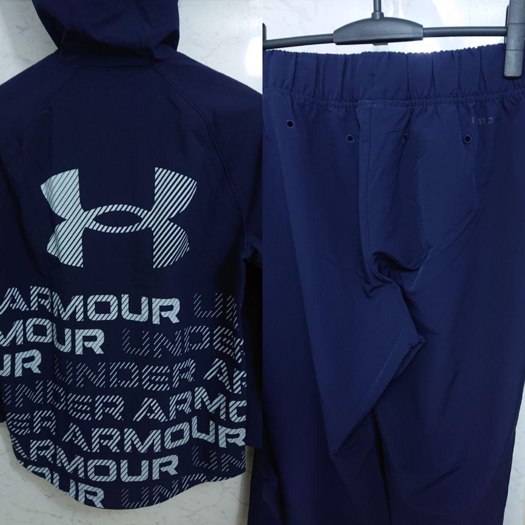 青森山田/サッカー ブラッシュウーブン 移動着上下セット アンダーアーマー LG