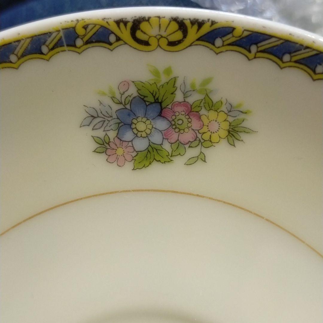 アンティーク レア物 オールドノリタケ ヤジロベー裏印 ソーサーペア