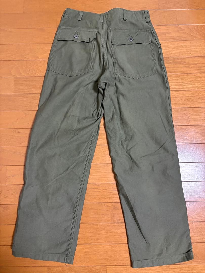 70s US ARMY OG-107 ベイカーパンツ W32L31 アメリカ軍
