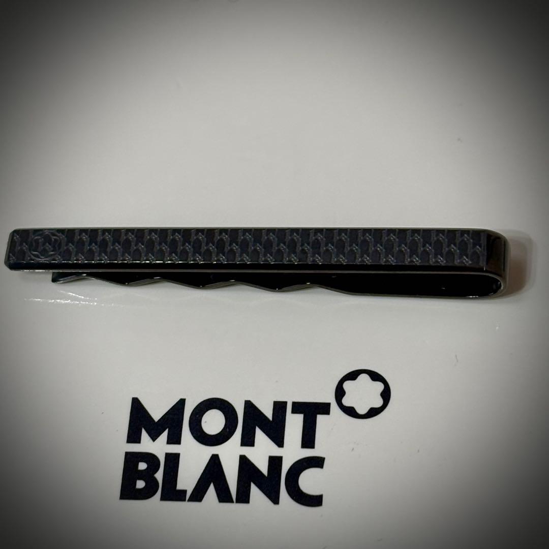 たくろん様専用【美品】MONTBLANC ネクタイピン シルバーブラック ケース