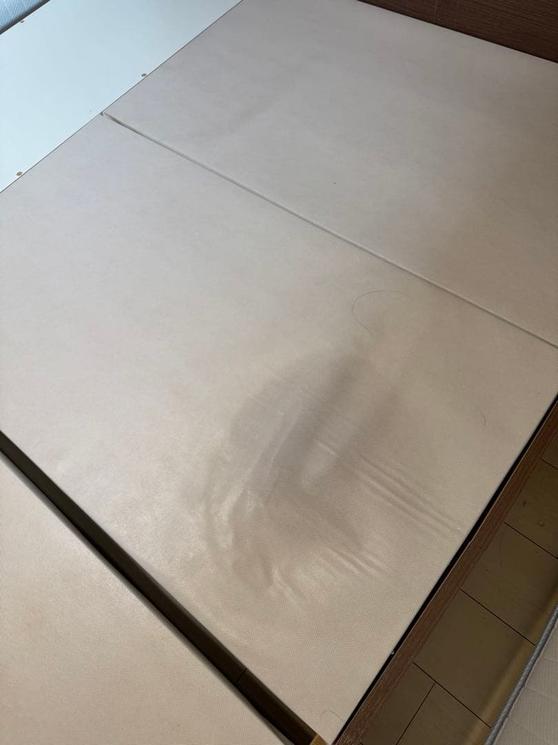 ゆーたニトリ/クイーンサイズベッドフレーム/収納・コンセント付/