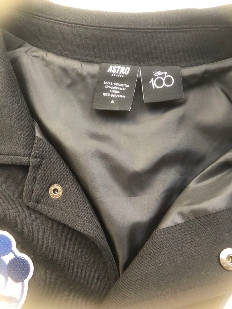 専用。ASTRO ディズニー100 ミッキーマウス スタジャン Sサイズ 黒/白