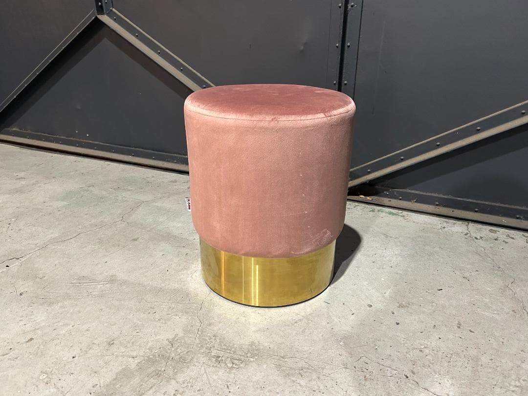 【廃番レア】KARE / カレ｜チェリー モーブ ブラス｜オットマン・スツール