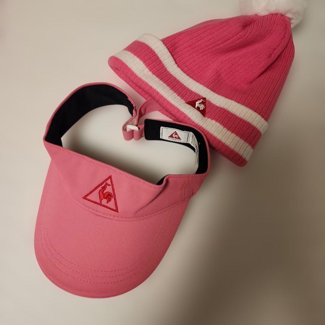 WAAC ピンク セーターとニット帽子おまけ