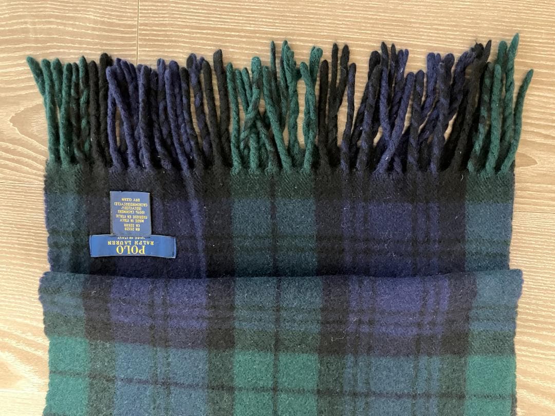 ラルフローレン　カシミヤ100％マフラー（イタリア製）