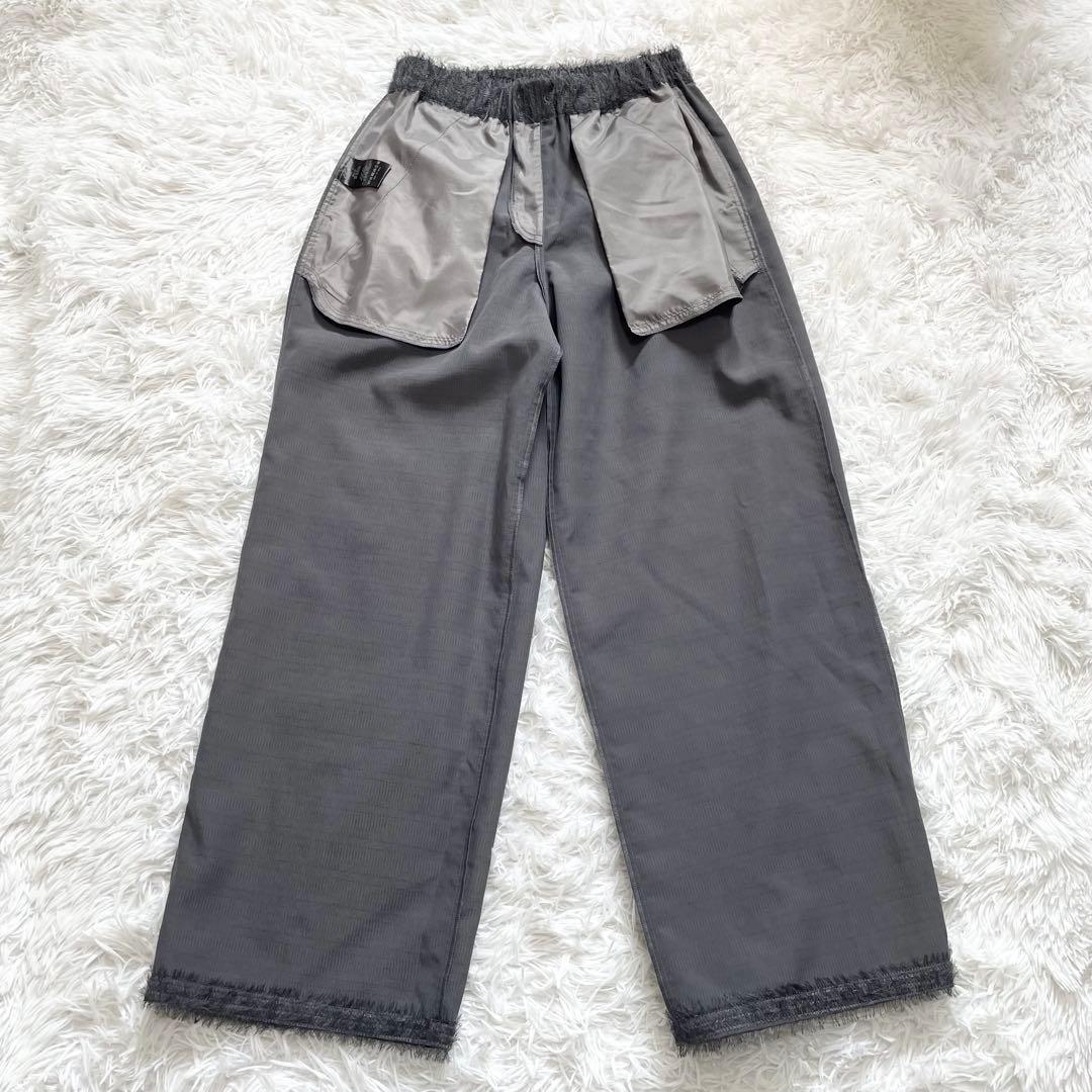 k.k✨25年3.3万Cloth&Crossシャギーストレートパンツグレー