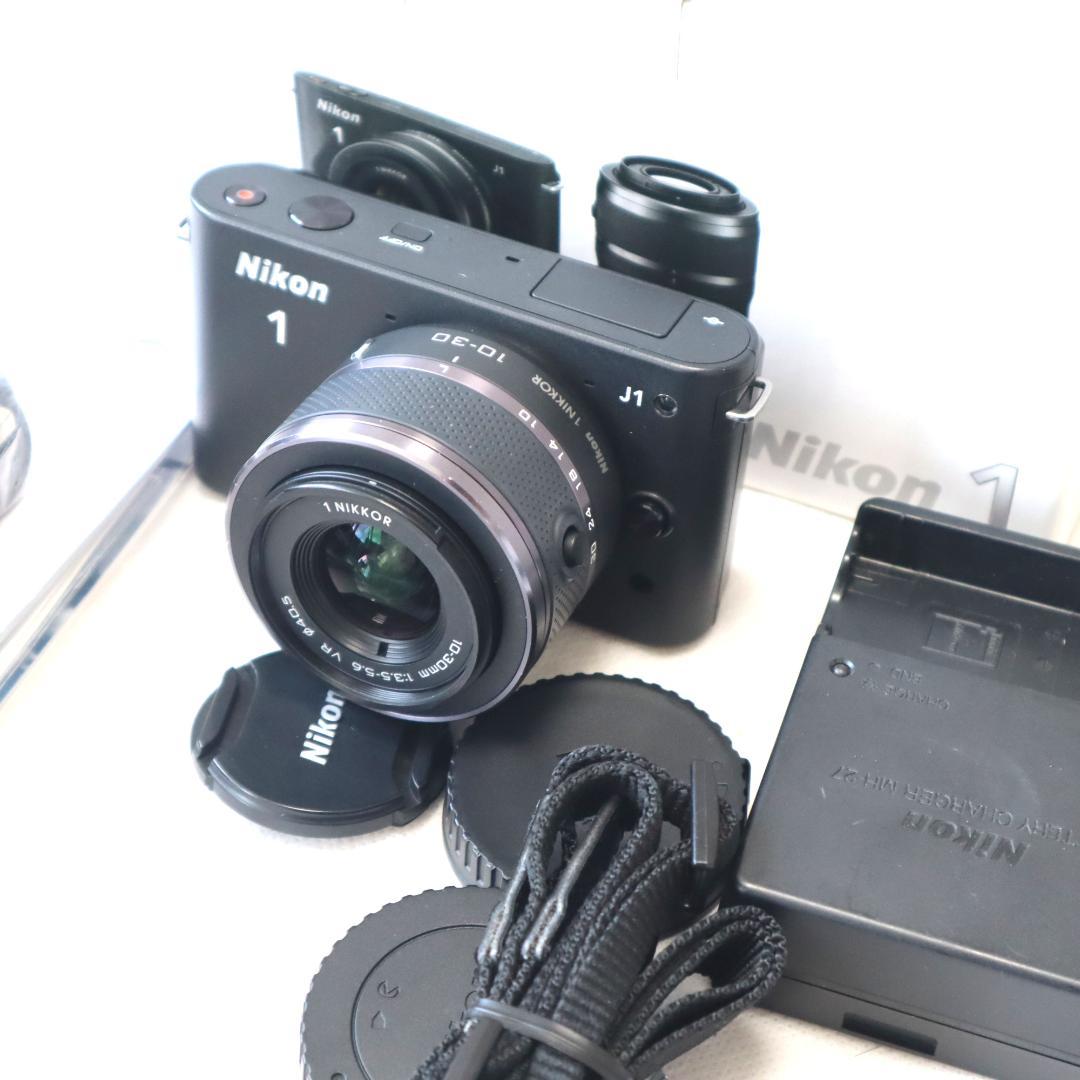 Nikon1 J1 ホワイト レンズキット ニコン ブラック