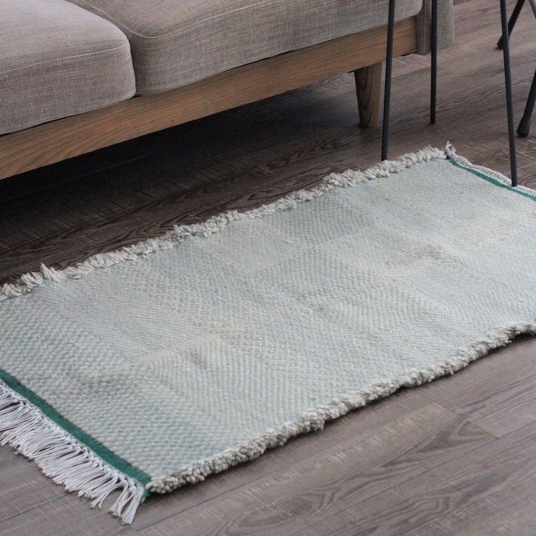 【今夜までタイムセール】希少！ザナフィ モロッコラグ ベージュ119×72cm