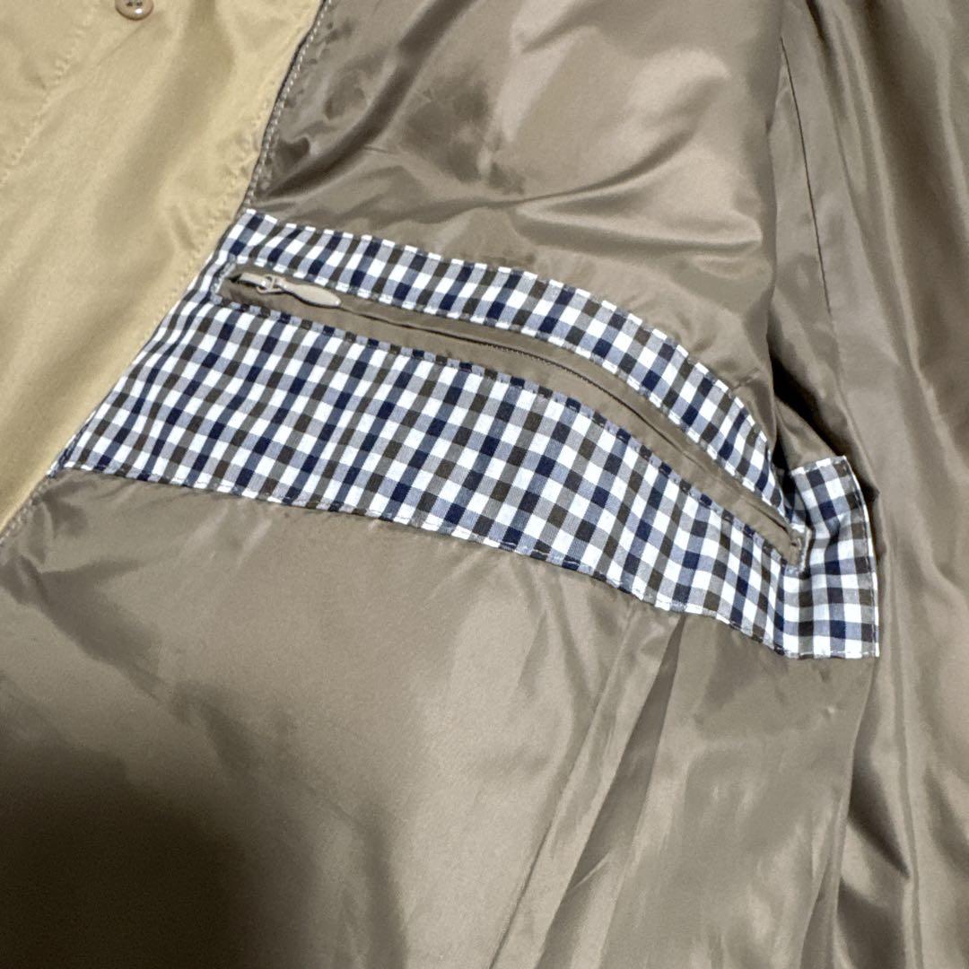 Aquascutum フード付きステンカラーコート LLサイズ ベージュ