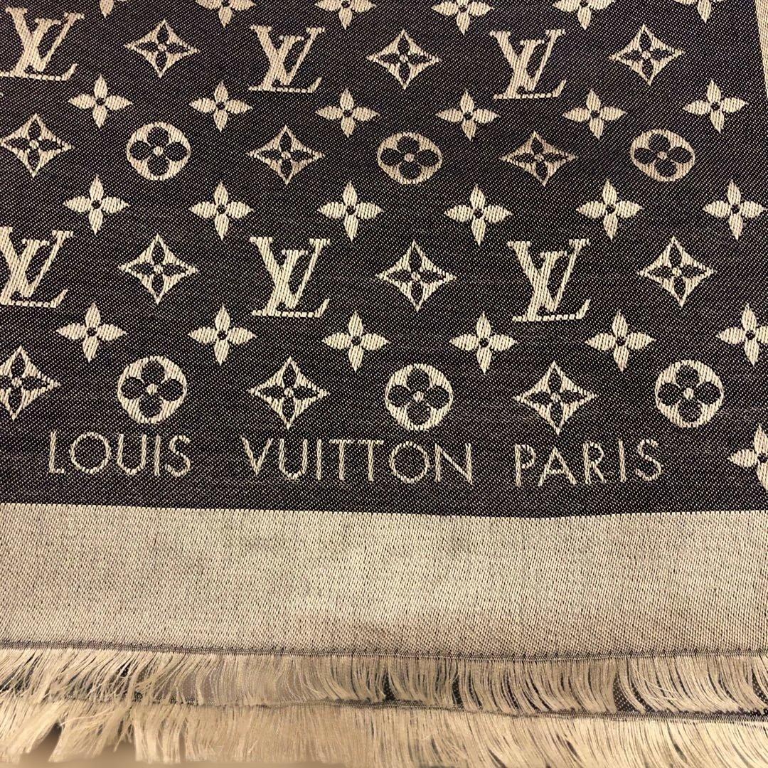 Louis Vuitton ストール ネイビー