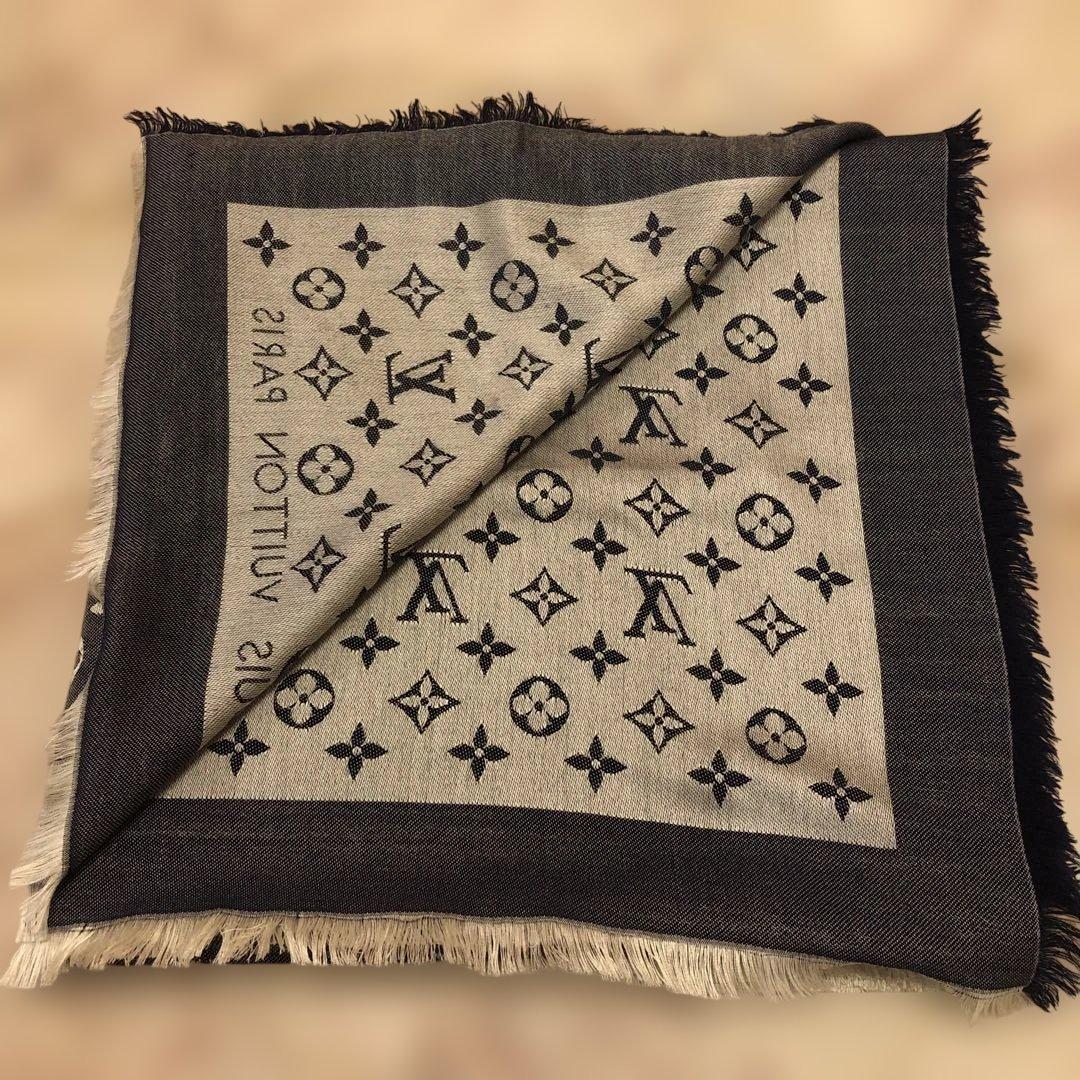 Louis Vuitton ストール ネイビー