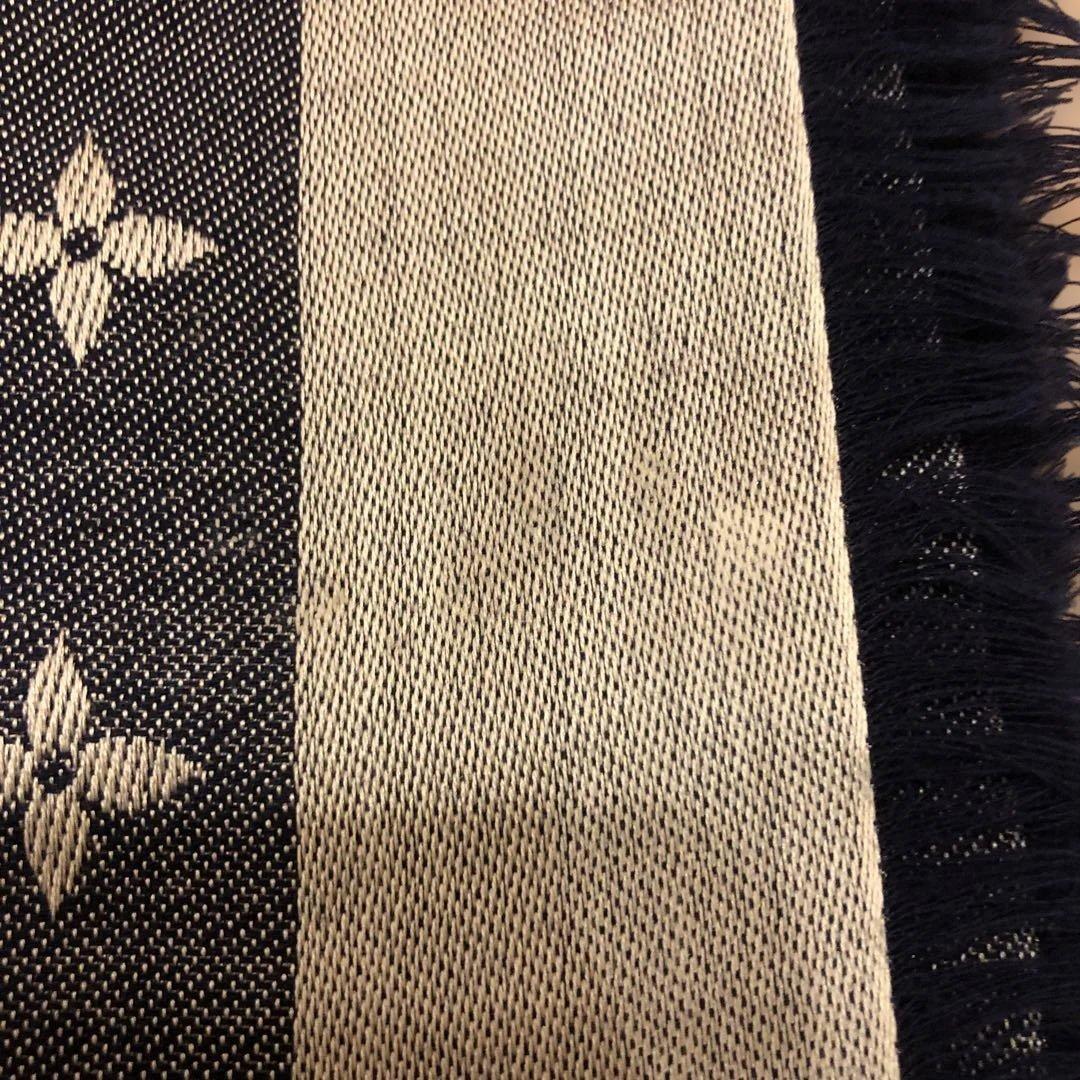 Louis Vuitton ストール ネイビー