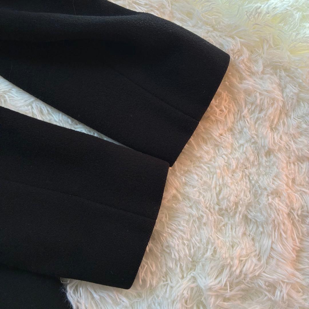 マッキントッシュ チェスターコート ウール カシミヤ混 白タグ38 M ブラック