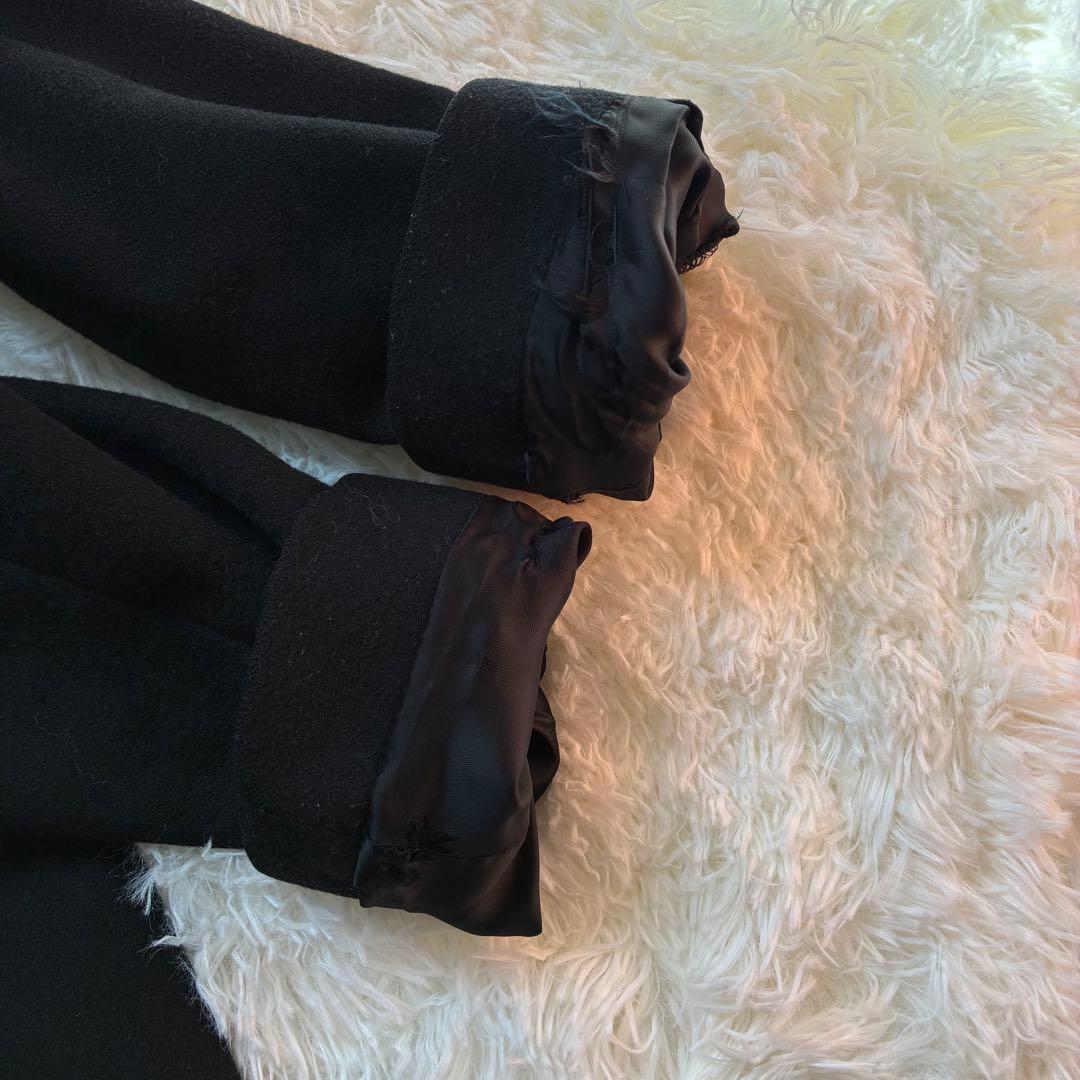 マッキントッシュ チェスターコート ウール カシミヤ混 白タグ38 M ブラック