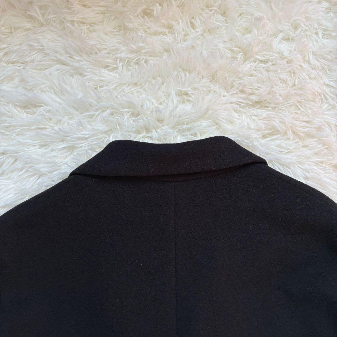 マッキントッシュ チェスターコート ウール カシミヤ混 白タグ38 M ブラック