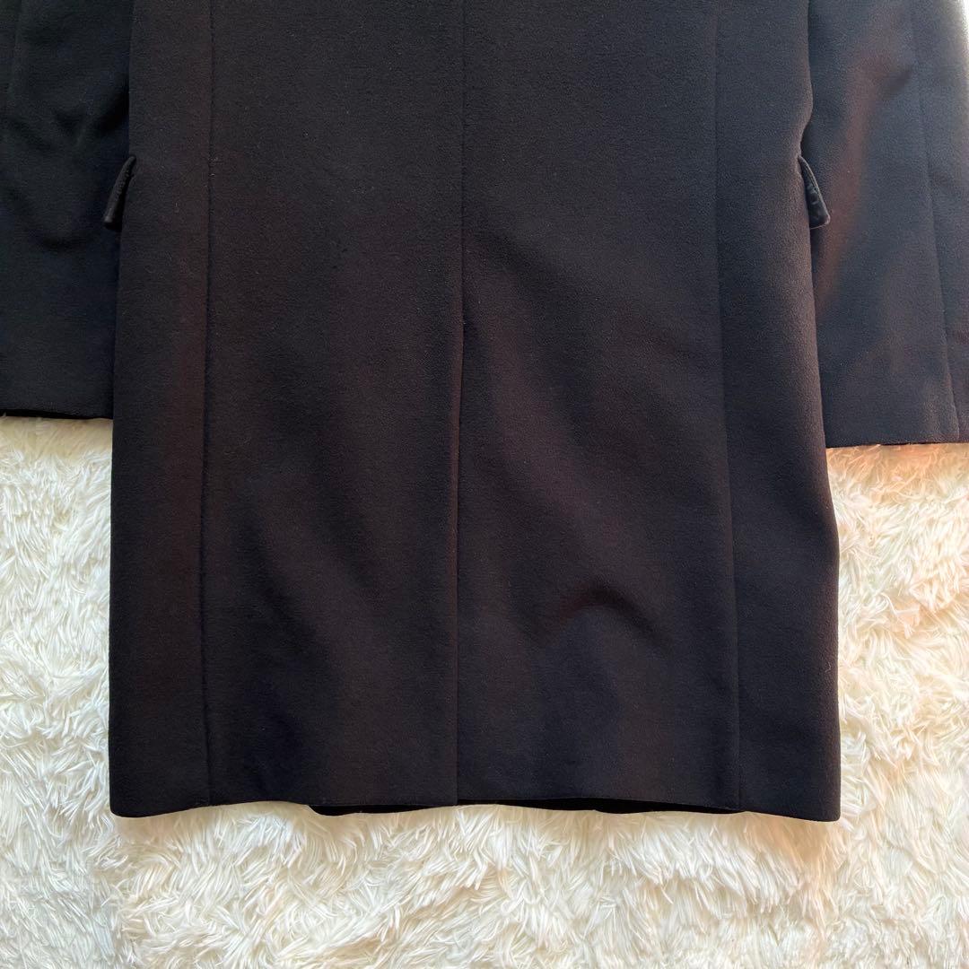 マッキントッシュ チェスターコート ウール カシミヤ混 白タグ38 M ブラック