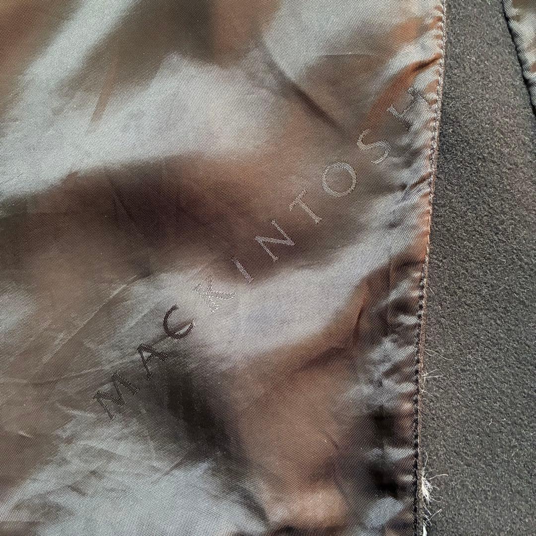 マッキントッシュ チェスターコート ウール カシミヤ混 白タグ38 M ブラック